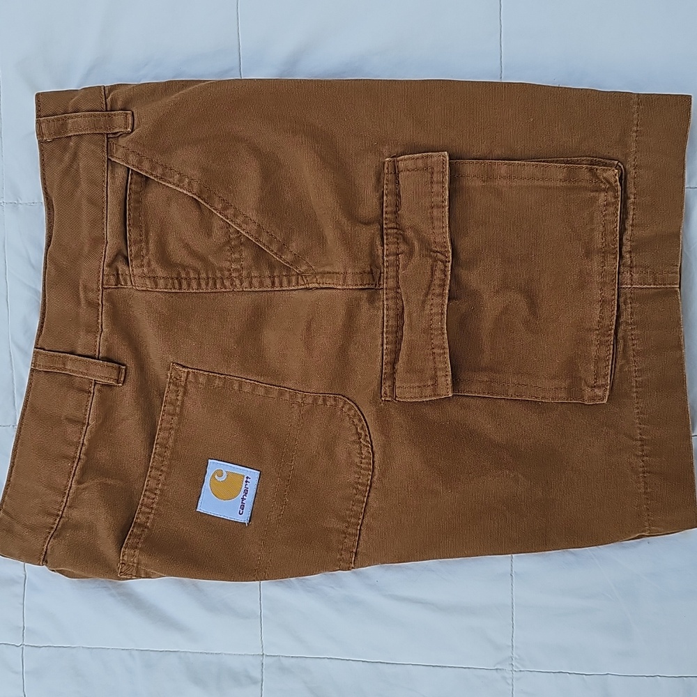Carhartt Brown Cargo Shorts Cotton Blend - Picture 4 of 4
